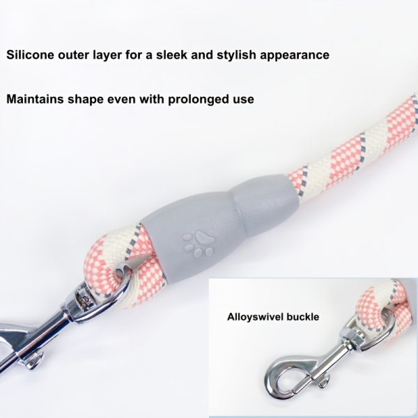 1pc Reflective Dual-dog Leash, 360-degree Swivel, Tangle-free Dual-dog Leash, Comfortable Multi-purpose Pet Leash, Stylish Design | Durable Dog Leash, Suitable for Two Dogs