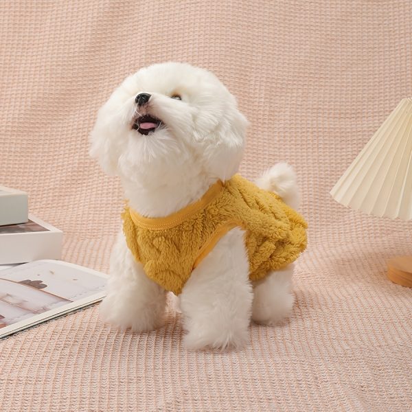 Pet Clothing, Dog Vest, Autumn And Winter Warm Clothes, Sleeveless, Comfortable, with Traction Buckle