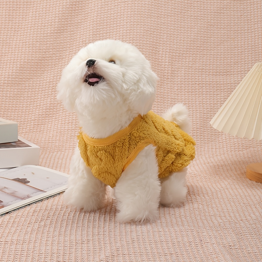 Pet Clothing, Dog Vest, Autumn And Winter Warm Clothes, Sleeveless, Comfortable, with Traction Buckle
