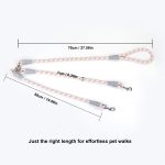 1pc Reflective Dual-dog Leash, 360-degree Swivel, Tangle-free Dual-dog Leash, Comfortable Multi-purpose Pet Leash, Stylish Design | Durable Dog Leash, Suitable for Two Dogs