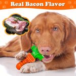 1pc Carrot-Shaped Chew Toy | Durable Nylon Dog Toy Suitable for All Breed Sizes, Ideal for Interactive Play with Pets