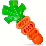 1pc Carrot-Shaped Chew Toy | Durable Nylon Dog Toy Suitable for All Breed Sizes, Ideal for Interactive Play with Pets