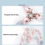 1pc Reflective Dual-dog Leash, 360-degree Swivel, Tangle-free Dual-dog Leash, Comfortable Multi-purpose Pet Leash, Stylish Design | Durable Dog Leash, Suitable for Two Dogs