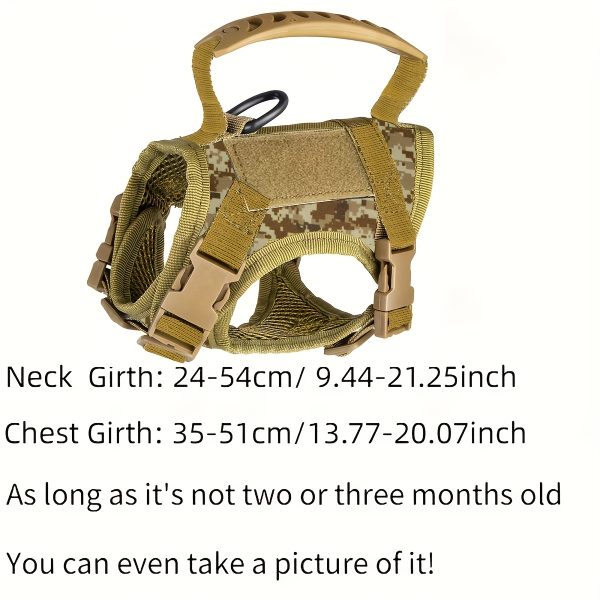 600D Cat Tactical Vest Pet Chest Strap Vest Type Puppy Cat Training Clothing Small Dog Vest