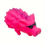 One Large Hedgehog-Shaped Latex Chew Toy for Dogs, Featuring a Squeaker And Designed for Medium to Large Breeds to Help with Teeth Grinding, Without Battery
