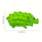One Large Hedgehog-Shaped Latex Chew Toy for Dogs, Featuring a Squeaker And Designed for Medium to Large Breeds to Help with Teeth Grinding, Without Battery