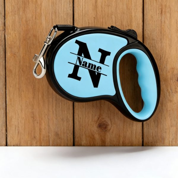 1pc Retractable Dog Leash - Customizable Name with Self-Defined Letter Design - Ergonomic Handle - 196.85inch Anti-Tangle Dog Leash - Made of Durable PP Material and Strong Nylon Strap, Available in Six Colors - Suitable for Small Dogs - A New Year's