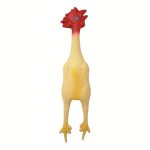 Jumbo Chicken Squeaky Chew Toy for Large Dogs - Heavy Duty Latex Biting Toy, No Battery Safe Aggressive Chewer Relax