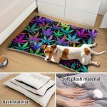 Extra-Large Plush Dog Sofa Bed with Colorful Maple Leaf Digital Print, Machine Washable Dog Bed Suitable for Small, Medium, And Large Dogs, Made of Soft And Breathable Thick Polyester