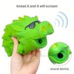 One Large Hedgehog-Shaped Latex Chew Toy for Dogs, Featuring a Squeaker And Designed for Medium to Large Breeds to Help with Teeth Grinding, Without Battery
