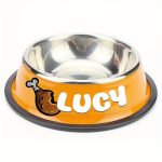 Personalized Anti-Slip Stainless Steel Pet Bowl with Custom Name - Non-Tip Dog & Cat Foodu002F Water Dish, Engraved Pet Bowl, Durable Feeder for Puppy, Kitten - Ideal Gift for Pet Lovers