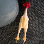 Jumbo Chicken Squeaky Chew Toy for Large Dogs - Heavy Duty Latex Biting Toy, No Battery Safe Aggressive Chewer Relax