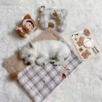 Vintage Plaid Pet Blanket And U-Shaped Pillow Combination, Cute U-Shaped Bear Ear Pillow, Blanket Soft And Comfortable Double-Sided Use, Can Be Covered And Cushioned