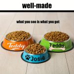 Personalized Anti-Slip Stainless Steel Pet Bowl with Custom Name - Non-Tip Dog & Cat Foodu002F Water Dish, Engraved Pet Bowl, Durable Feeder for Puppy, Kitten - Ideal Gift for Pet Lovers