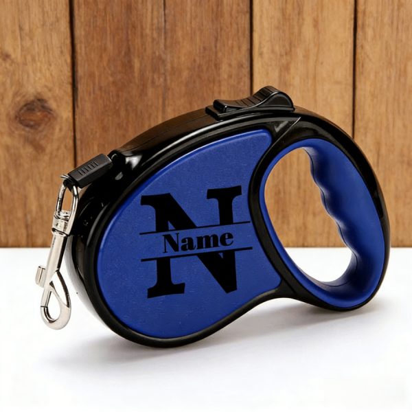 1pc Retractable Dog Leash - Customizable Name with Self-Defined Letter Design - Ergonomic Handle - 196.85inch Anti-Tangle Dog Leash - Made of Durable PP Material and Strong Nylon Strap, Available in Six Colors - Suitable for Small Dogs - A New Year's