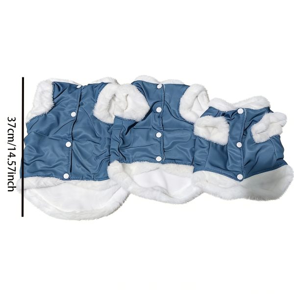 Spring And Autumn Pet Clothing with a Leash Ring, Yellow And Blue Pet Coat, Warm And Comfortable Vest for Cats And Small Dogs, Cat Jumpsuit That Keeps Pets Warm Without Restricting Their Movement, Available in Multiple Colors And Sizes