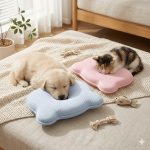 A Creatively Cute and Comfortable Resting Mat for Cats and Small Dogs, a Pet Pillow, a Pillow for Puppies and Kittens, a Pet Supply Pillow, a Hollow-out Breathable Ultra-high Resilience Soft Pillow