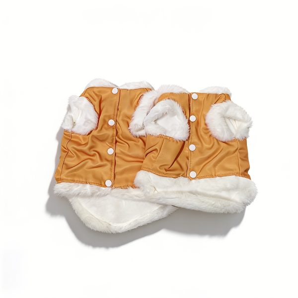 Spring And Autumn Pet Clothing with a Leash Ring, Yellow And Blue Pet Coat, Warm And Comfortable Vest for Cats And Small Dogs, Cat Jumpsuit That Keeps Pets Warm Without Restricting Their Movement, Available in Multiple Colors And Sizes