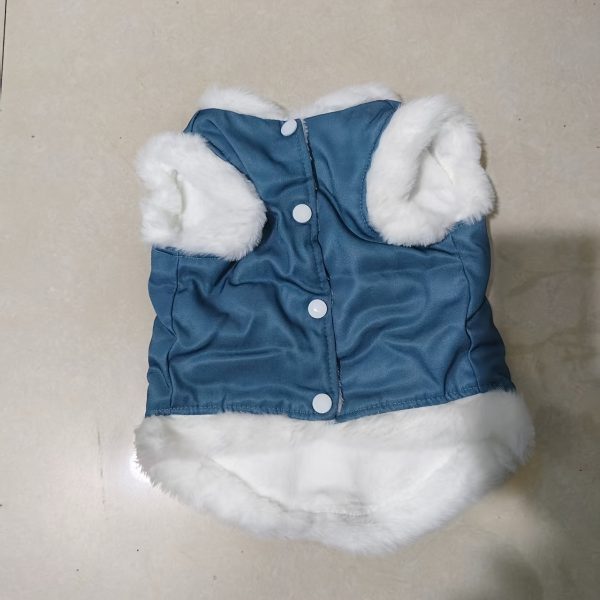 Spring And Autumn Pet Clothing with a Leash Ring, Yellow And Blue Pet Coat, Warm And Comfortable Vest for Cats And Small Dogs, Cat Jumpsuit That Keeps Pets Warm Without Restricting Their Movement, Available in Multiple Colors And Sizes