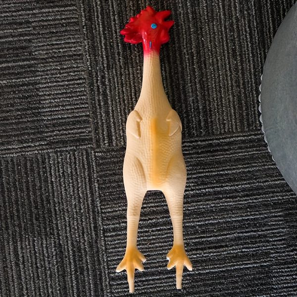 Jumbo Chicken Squeaky Chew Toy for Large Dogs - Heavy Duty Latex Biting Toy, No Battery Safe Aggressive Chewer Relax