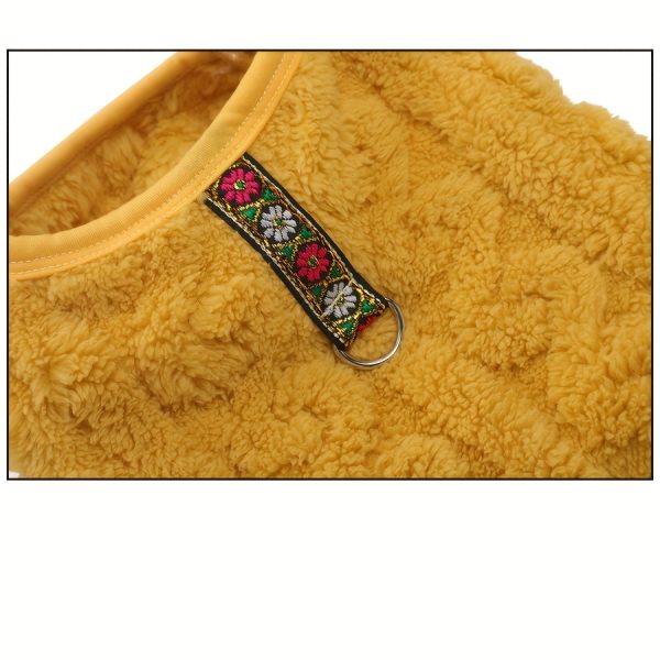 Pet Clothing, Dog Vest, Autumn And Winter Warm Clothes, Sleeveless, Comfortable, with Traction Buckle