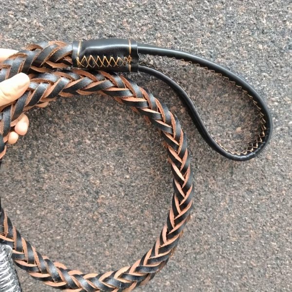 Easter Dog Training Leash for Small to Large Breeds, Eight-Strand Cowhide Braided Lead, Strong Anti-Pull Dog Chain, Pet Supplies
