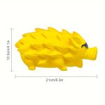 One Large Hedgehog-Shaped Latex Chew Toy for Dogs, Featuring a Squeaker And Designed for Medium to Large Breeds to Help with Teeth Grinding, Without Battery