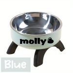 Personalized Pet Bowl with Custom Name, Non-Slip And Spill-Proof Stainless Steel Interior, Easy to Clean, Suitable for Dogs And Cats, in Pink And Mint Green, a Great Gift for Pet Lovers