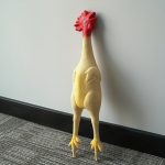 Jumbo Chicken Squeaky Chew Toy for Large Dogs - Heavy Duty Latex Biting Toy, No Battery Safe Aggressive Chewer Relax