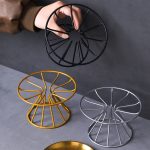 Anti-Flipping Cat Food Bowl Nordic Cat Bowl Pet Bowl Tall Iron Stand Stainless Steel Cat Food Bowl Snack Can Plate Anti-Cervical Spondylosis