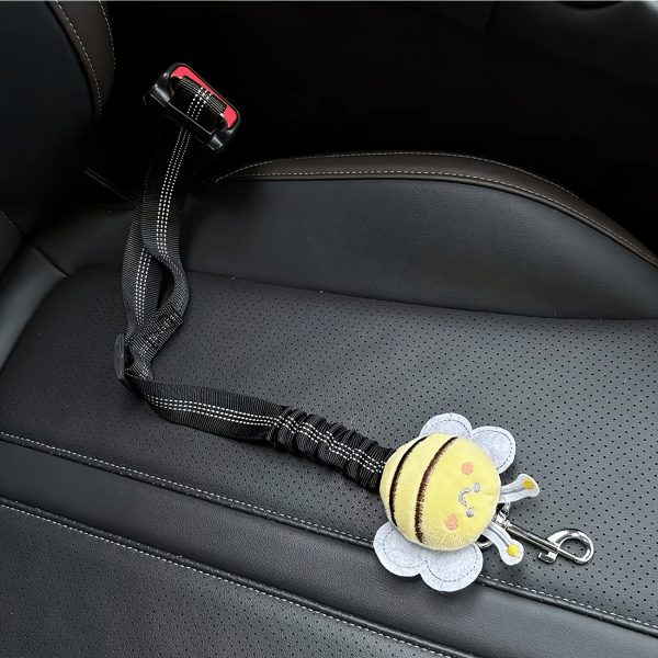 1pc 1pcs Retractable Dog & Cat Car Leash Belt - Reflective Safety Tether with Elastic Webbing, Suitable for Pets, Hand Washable Suitable for Dogs and Cats, Vehicle Restraint System, Leash for Car Travel, Tether for Moving Vehicles