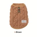 Pet Clothing, Dog Vest, Autumn And Winter Warm Clothes, Sleeveless, Comfortable, with Traction Buckle