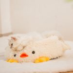 1pc Cozy Penguin Cat Bed - Soft Polyester Sleeping Pad for All Seasons, Warmth, Deep Sleeping, White with Black Accents, Perfect for Indoor Cats, Cozy Cat Bed | Playful Design | Soft Polyester Bed