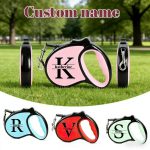1pc Retractable Dog Leash - Customizable Name with Self-Defined Letter Design - Ergonomic Handle - 196.85inch Anti-Tangle Dog Leash - Made of Durable PP Material and Strong Nylon Strap, Available in Six Colors - Suitable for Small Dogs - A New Year's