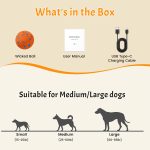 Large-sized pet toy ball, dog ball, smart toy for medium and large dogs, automatically moves, rotates, and bounces, E-TPU material, exercise dog toy, keeps them busy