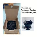 1pc Raised Slow Feeder, 6 inch Handmade Ceramic Elevated Food Bowl Tilted Design for Dog and Cat for Dry and Wet Food