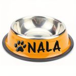 Personalized Anti-Slip Stainless Steel Pet Bowl with Custom Name - Non-Tip Dog & Cat Foodu002F Water Dish, Engraved Pet Bowl, Durable Feeder for Puppy, Kitten - Ideal Gift for Pet Lovers