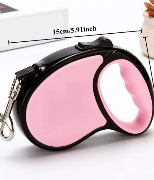 1pc Retractable Dog Leash - Customizable Name with Self-Defined Letter Design - Ergonomic Handle - 196.85inch Anti-Tangle Dog Leash - Made of Durable PP Material and Strong Nylon Strap, Available in Six Colors - Suitable for Small Dogs - A New Year's